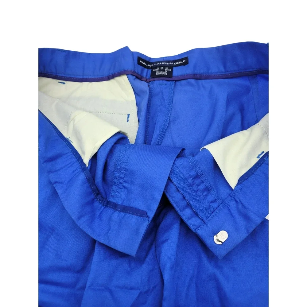NWT Ralph Lauren Golf Women Shorts Bermuda Blue W/Belt Preppy Classic Size 10
